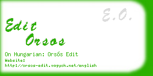 edit orsos business card